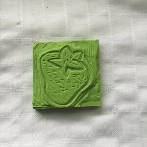 Two sides hand made rubber stamp